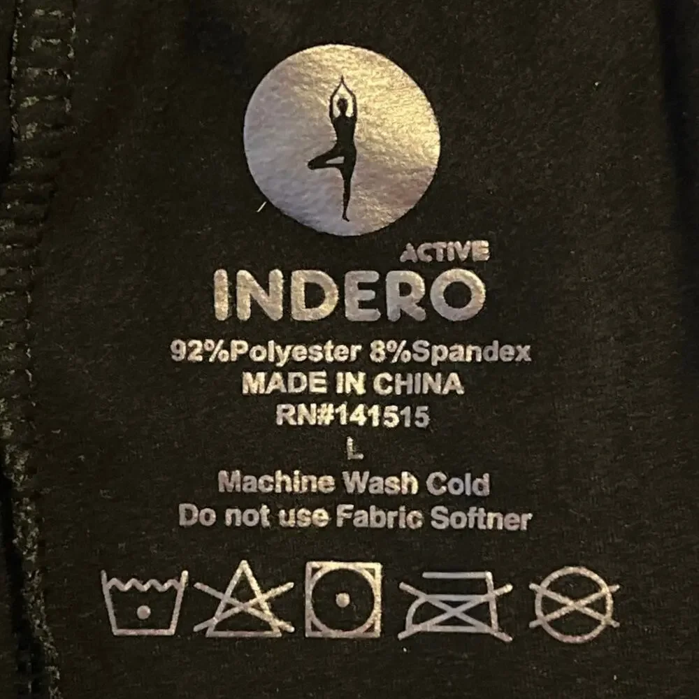 Indero Black Tennis Skort Womens Size L Pleated Feminine Pickleball Stretch Mini